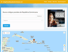 Tablet Screenshot of codigopostalrepublicadominicana.com